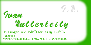 ivan mullerleily business card